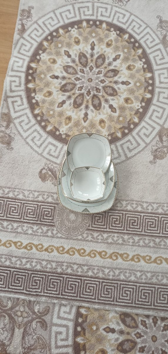 sarı-Beyaz Kare Yemek Tabağı Seti 6 kişilik 24 parça - Görsel 4