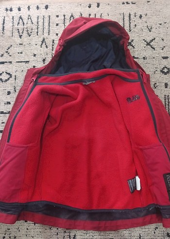 Erkek Çocuk Bordo Kapüşonlu Fermuarlı Ceket - Görsel 2