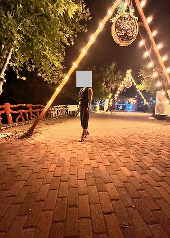 Siyah Drapeli V Yaka Midi Tulum - Görsel 2