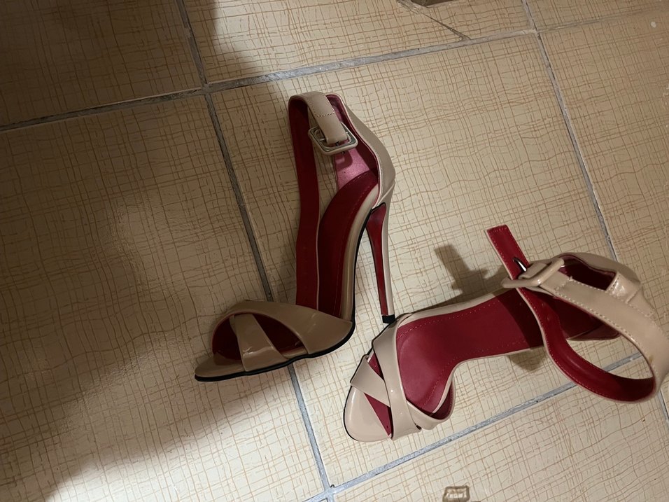 Ten İnce Topuklu Bağcıklı Kadın Abiye Ayakkabı - Görsel 2