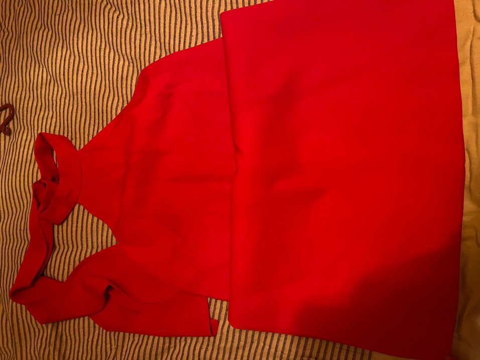 Parlak Kırmızı mini elbise - Görsel 2