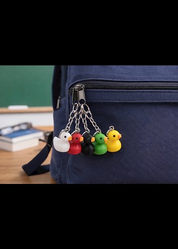Mini Ördek Anahtarlık  Renkli ve Tatlı Tasarım! - Görsel 2