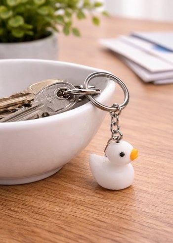 Mini Ördek Anahtarlık  Renkli ve Tatlı Tasarım! - Görsel 3
