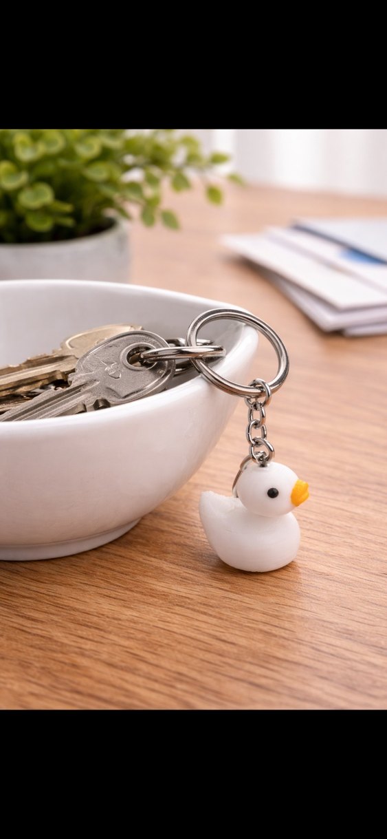 Mini Ördek Anahtarlık  Renkli ve Tatlı Tasarım! - Görsel 3