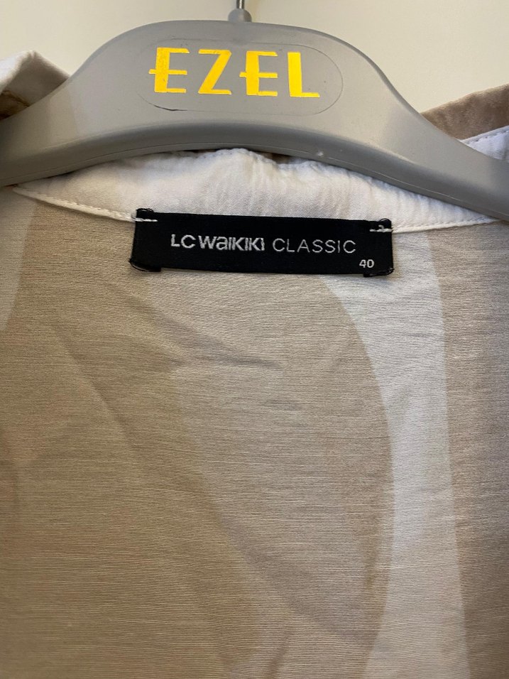 Bej Desenli Uzun tunik gömlek - Görsel 2