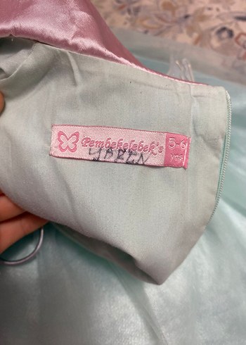 Kız Çocuk Pastel Renkli Klasik Elbise - Görsel 5