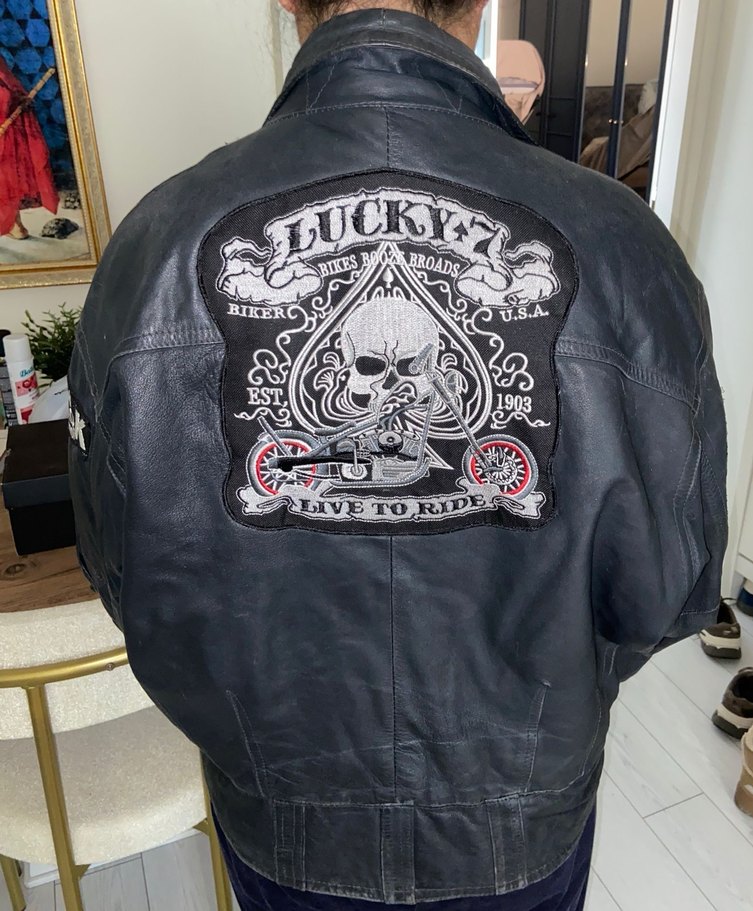 Siyah Deri Biker Ceket - Görsel 2