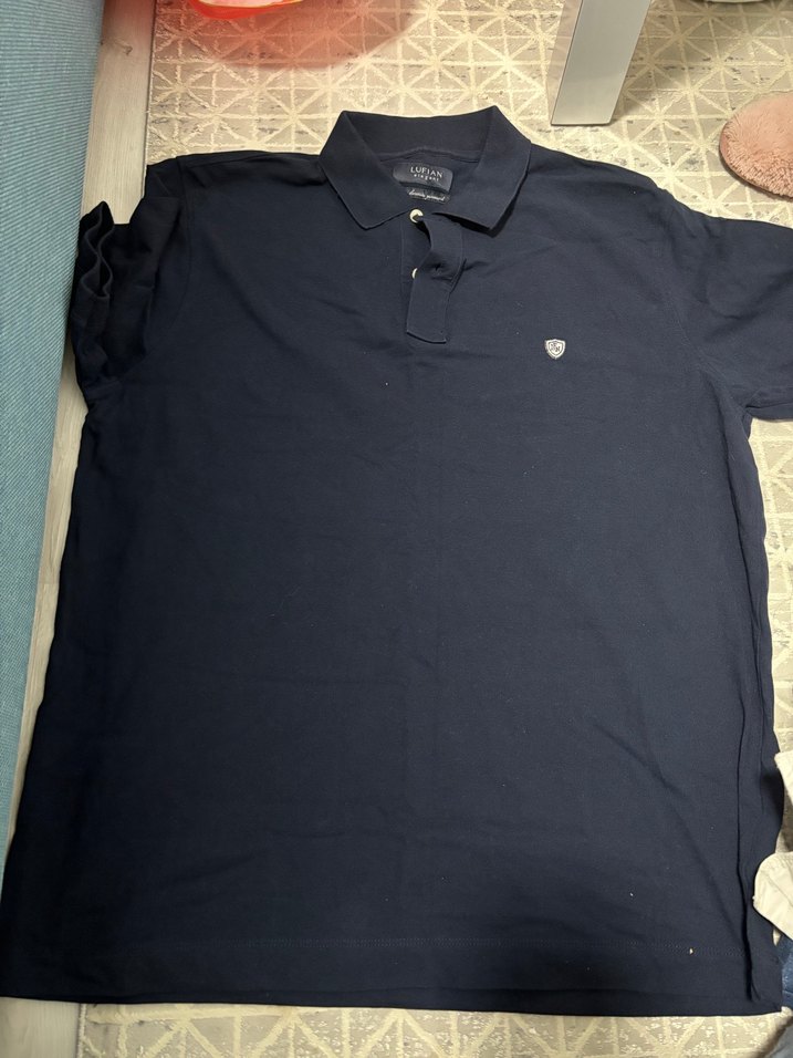 Erkek lacivert  Kısa Kollu Polo Tişört - Görsel 2