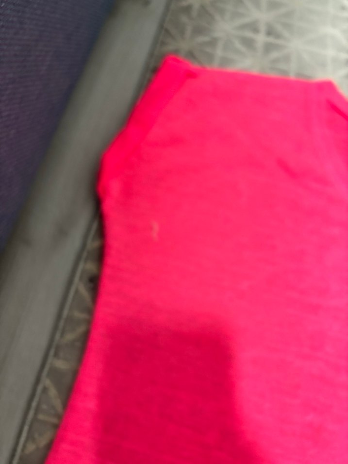 Pembe V Yaka kısa kollu   Bluz - Görsel 3