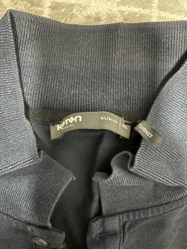 Üç adet erkek kısa kollu tişörtler(koton,mavi,mavi) - Görsel 3