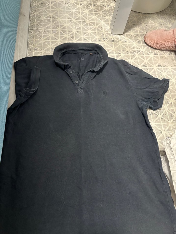 Üç adet erkek kısa kollu tişörtler(koton,mavi,mavi) - Görsel 5