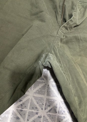 LC waikiki Normal Paça Kemerli haki yeşil  Erkek Pantolon - Görsel 5