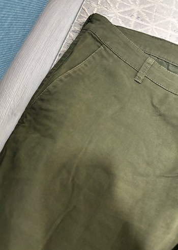 LC waikiki Normal Paça Kemerli haki yeşil  Erkek Pantolon - Görsel 4