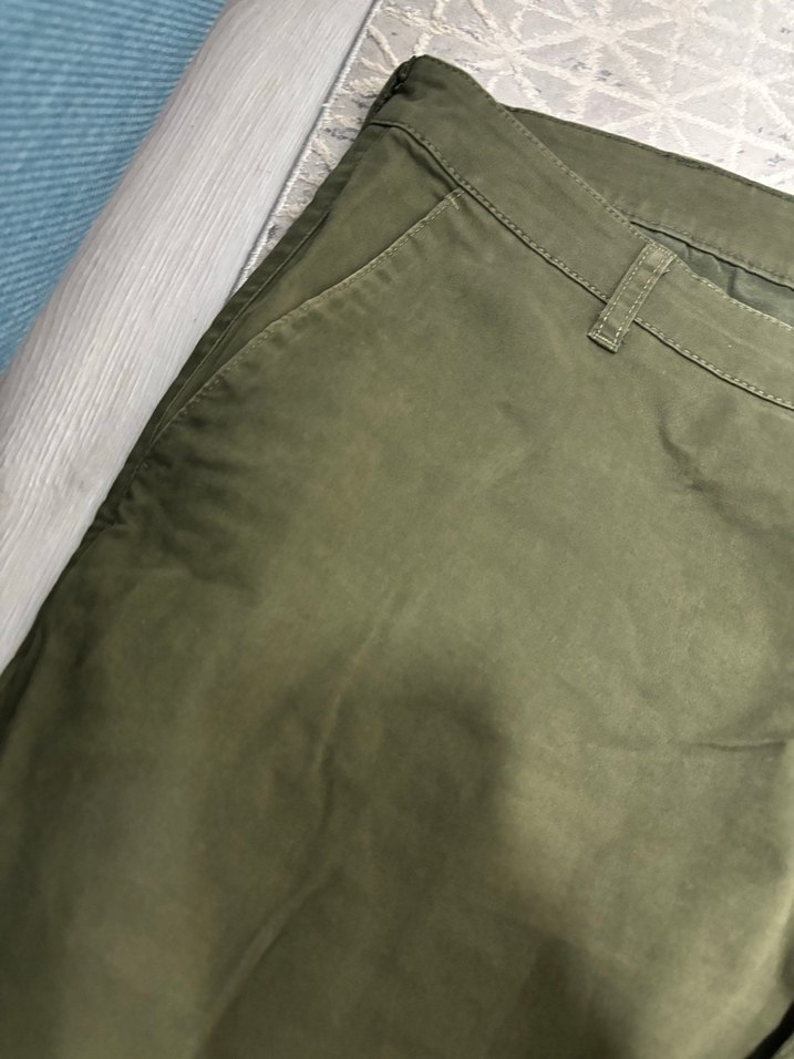 LC waikiki Normal Paça Kemerli haki yeşil  Erkek Pantolon - Görsel 4