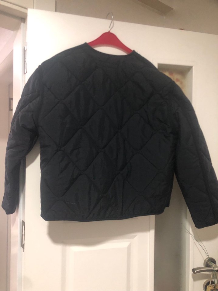 Düğmeli Siyah Midi Kadın Ceket - Görsel 2