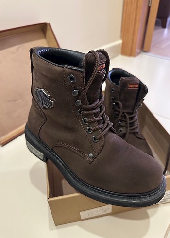 Orjinal Harley Davidson Kahverengi Süet Kar Botu - Görsel 2