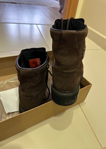 Orjinal Harley Davidson Kahverengi Süet Kar Botu - Görsel 3