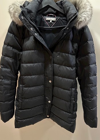 Tommy Hilfiger Lacivert Kuş Tüyü Kadın Şişme Mont - Görsel 2