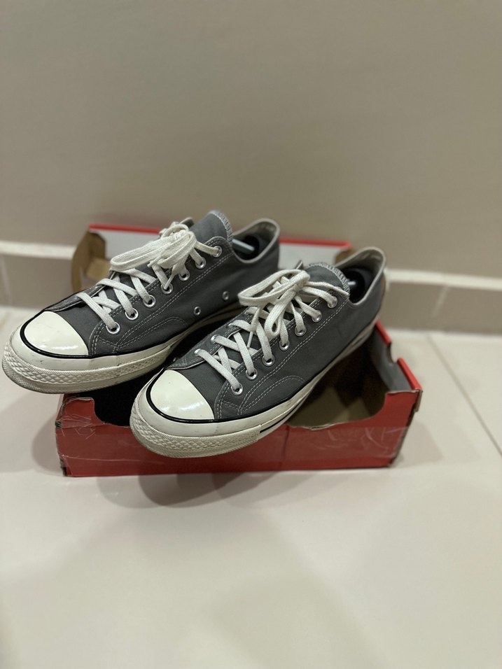 Orijinal Converse All Star Chuck Taylor Gri Erkek Spor Ayakkabı - Görsel 2