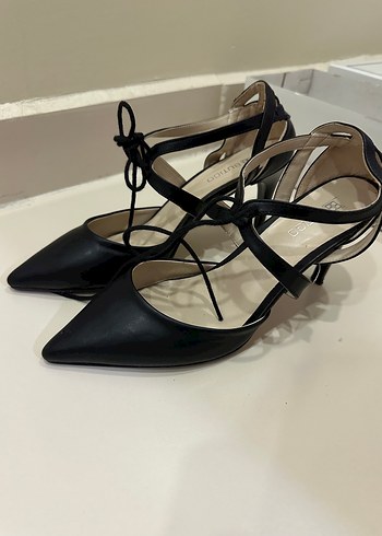 Butigo Siyah Topuklu Kadın Ayakkabı - Görsel 3