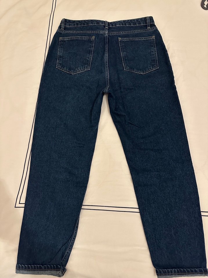 Kadın Lacivert Mom Jean Pantolon - Görsel 2