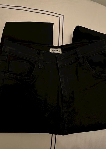 Addax kadın Siyah 28 beden jean (Sert kumaş mumlu) - Görsel 2