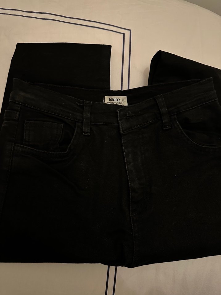Addax kadın Siyah 28 beden jean (Sert kumaş mumlu) - Görsel 2