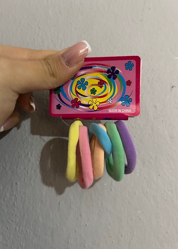 Çok Renkli Elastik Çocuk Saç Bantları - Görsel 2