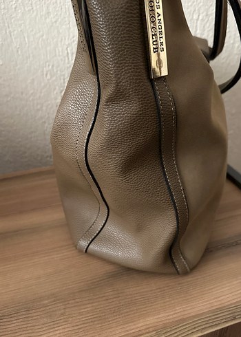 Bej Deri Tokalı Kadın Çanta - Görsel 2