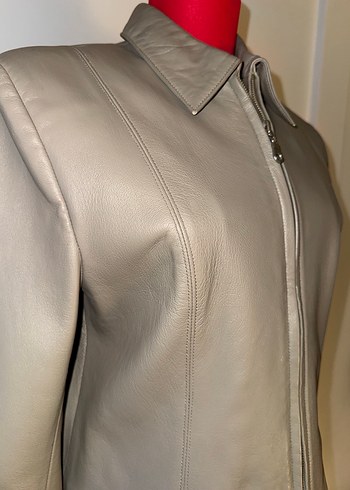 Hakiki Deri Biker Ceket - Görsel 7