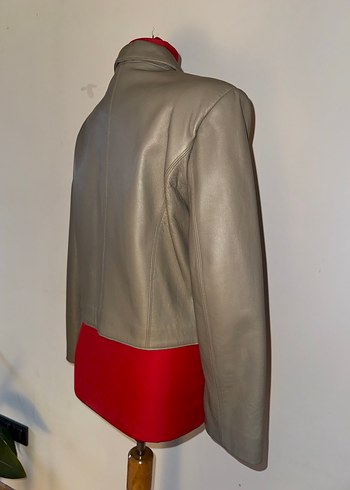 Hakiki Deri Biker Ceket - Görsel 4