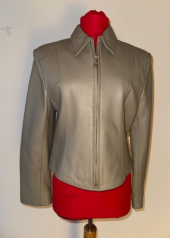 Hakiki Deri Biker Ceket - Görsel 8