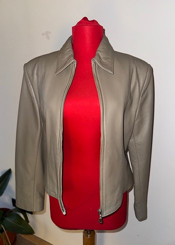 Hakiki Deri Biker Ceket - Görsel 2