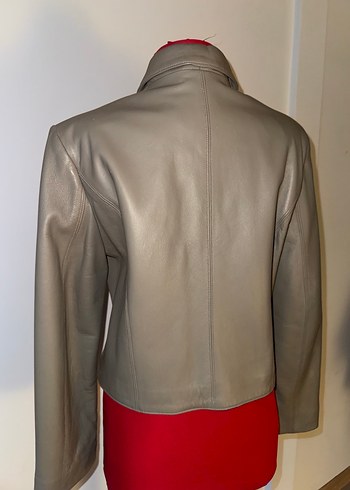 Hakiki Deri Biker Ceket - Görsel 5