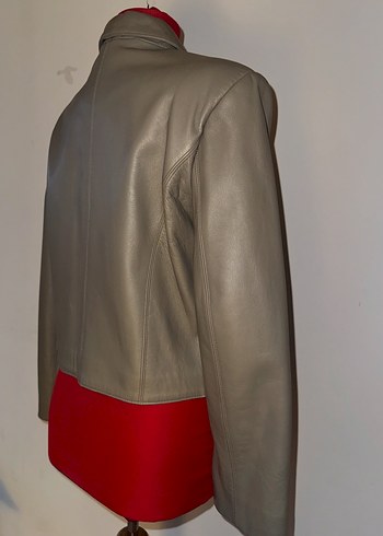 Hakiki Deri Biker Ceket - Görsel 3