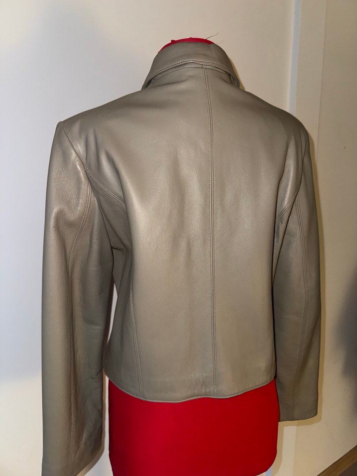 Hakiki Deri Biker Ceket - Görsel 5