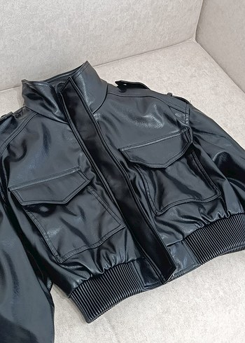 ZARA deri ceket - Görsel 8