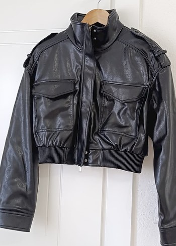 ZARA deri ceket - Görsel 7