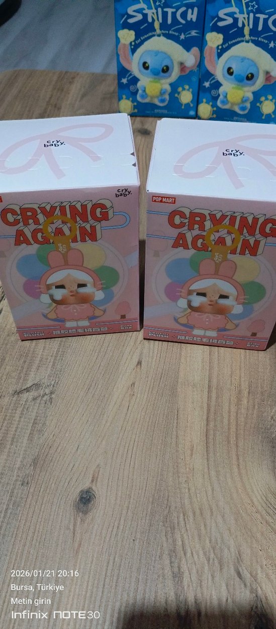 Pastel Pembe Crying Again Aksiyon Figürü adet fıyatı - Görsel 2