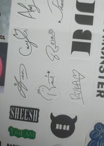 BLACKPİNK,BABYMONSTER STİCKER SETLERİ POSTERLERİ - Görsel 5