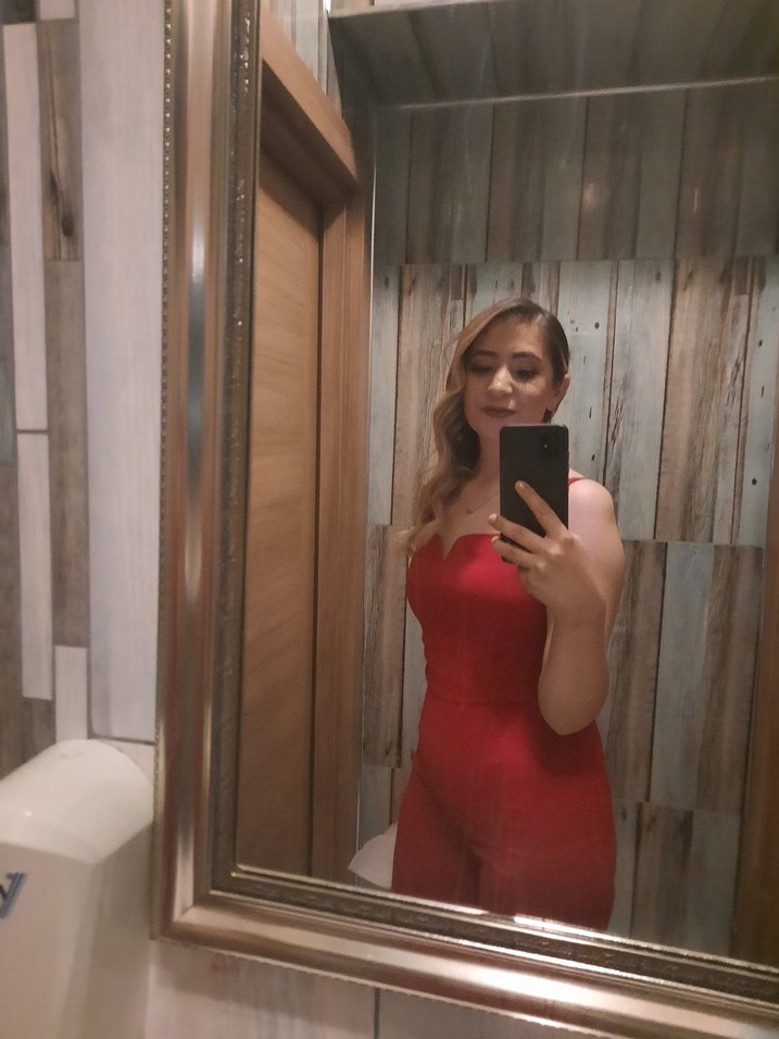 Kadın Pembe Uzun Askılı Tulum - Görsel 2