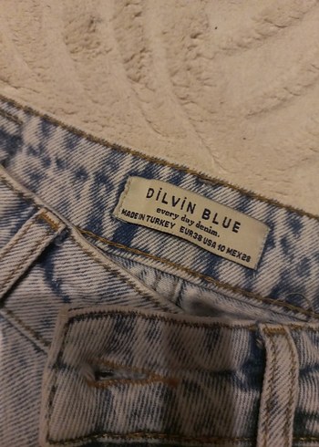 Buz mavi Kadın Denim mom Kesim Jean - Görsel 5