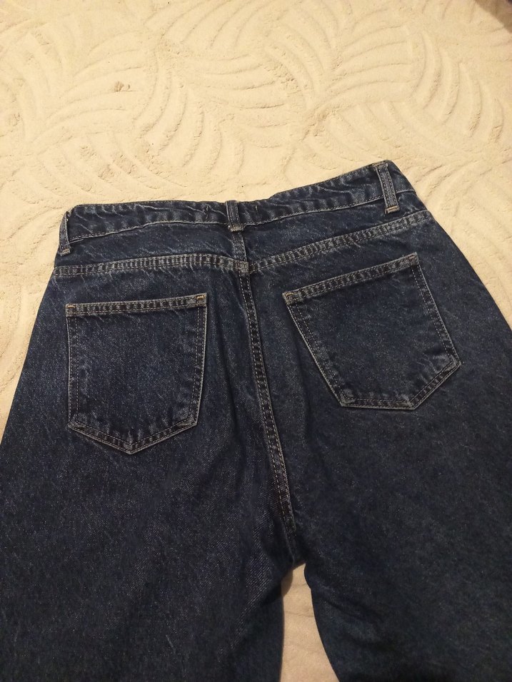 Kadın Normal Boy mom Kot Pantolon - Görsel 3