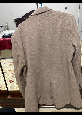 Düğmeli Kahverengi Erkek Midi Ceket - Görsel 2