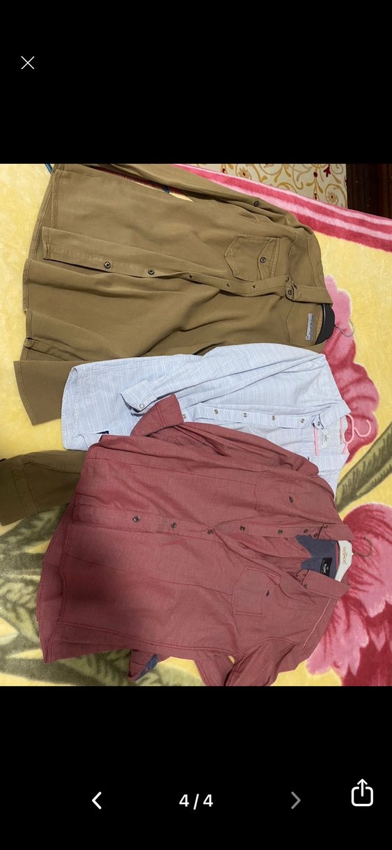 Kırmızı Düğmeli Erkek Keten Gömlek3 tanesi toplam fiyattır - Görsel 3