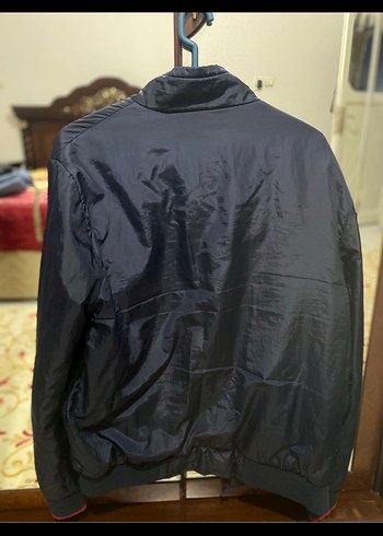 Erkek Lacivert Fermuarlı mont - Görsel 2