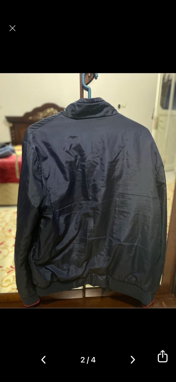 Erkek Lacivert Fermuarlı mont - Görsel 2