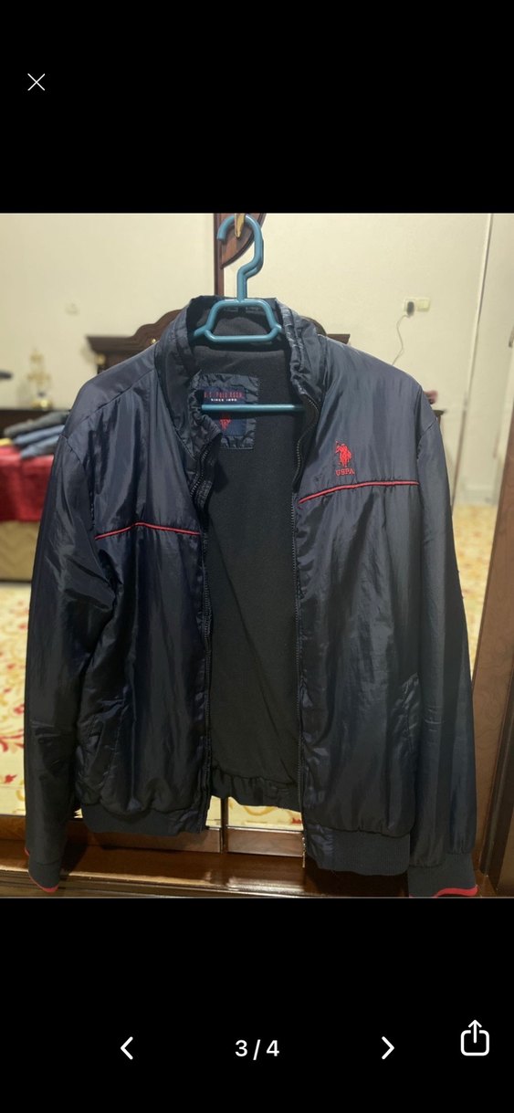 Erkek Lacivert Fermuarlı mont - Görsel 3