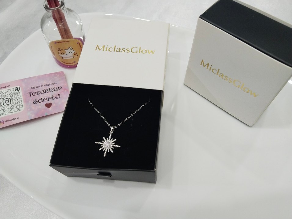 Güneş Çelik Kolye SILVER 45 cm - Görsel 2