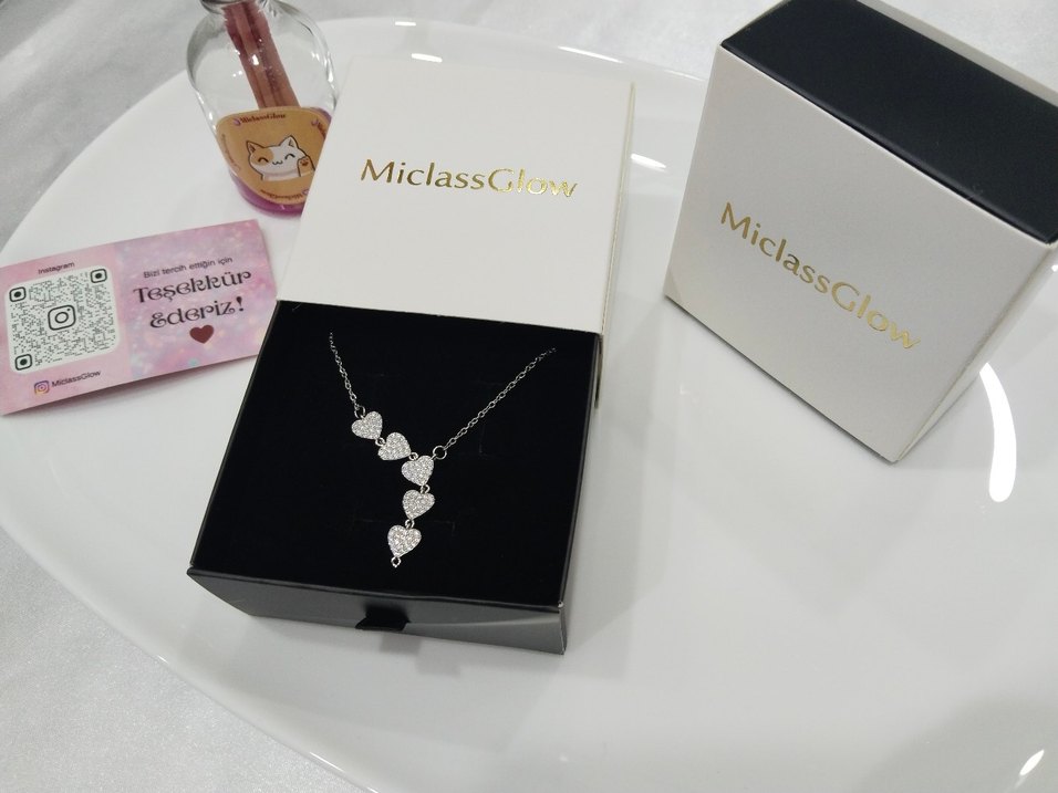 Çelik Y Kolye SILVER 45cm - Görsel 2